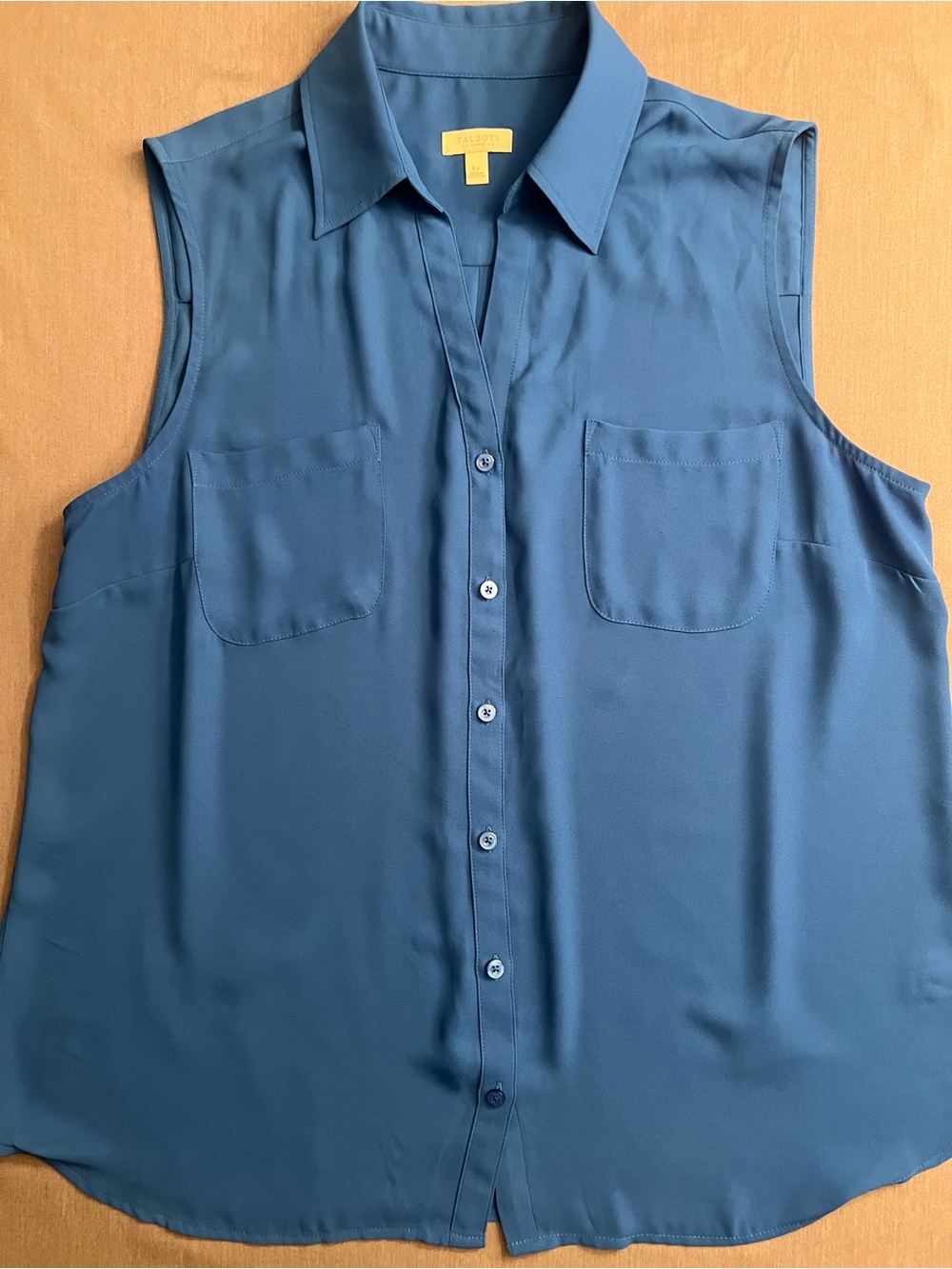 Talbots Sleeveless Top in Bright Teal